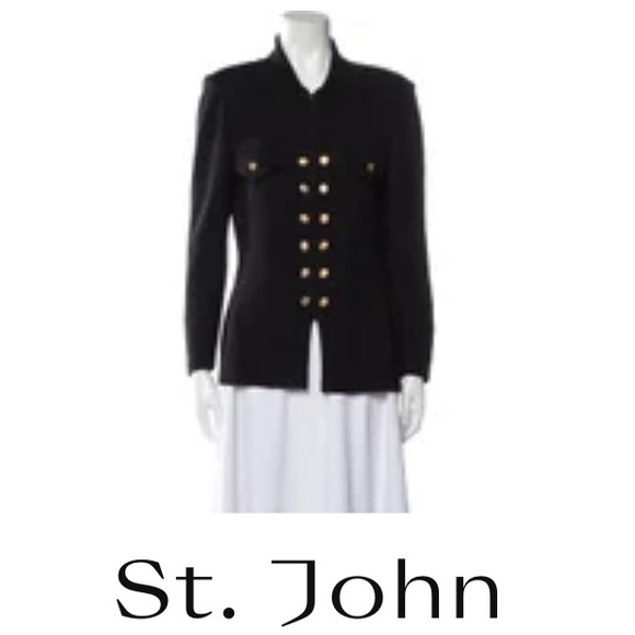 St. John | Collection Marie Gray Luxury Vintage Blazer Sweater - Picture 2 of 3